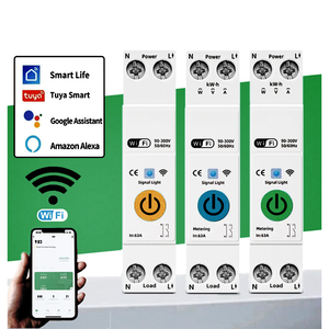 1P + N <span class=keywords><strong>Wifi</strong></span> chuyển đổi thông minh MCB với watt-giờ Đồng hồ kWh giám sát Relay hẹn giờ tuya/Smartlife điều khiển từ xa hẹn giờ chuyển đổi - Product Image 3