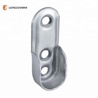 Dukungan tabung Oval lemari pakaian besi