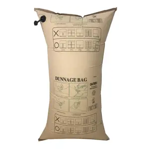 New Designed high quality environment friendly recyclable durable kraft paper dunnage air bags for shipping container