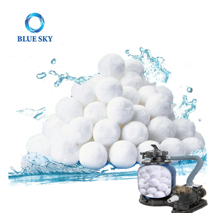 Reusable 1.54lbs Pool Filter Ball Pool Filter Media Balls Replace for Sand Filter Pump & Above Ground Pool Vacuum Cleaner Parts