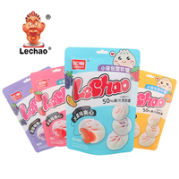 Bonbons gélifiés halal en forme de ravioli de dessin animé fourrés à la confiture, bonbons à mâcher fruités à l'orange, vente en gros