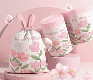 Bolsa de Basura de PE con Cordón, Resistente a Desgarros, con Bolsas de Basura Desechables Reciclables para Uso en el Hogar y la Oficina, Impresión Personalizada - Product Image 3