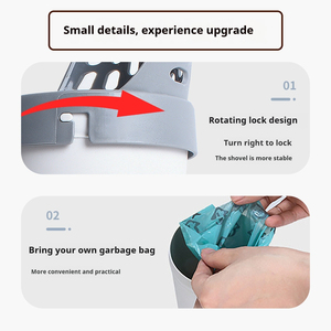 Detachable Washable Cat Poop Scraper Set Popular Douyin Cat Litter Scraper and <b>Toilet</b> Garbage <b>Bag</b> for Pet Waste Disposal - Product Image 4