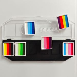 Palette de peinture pour le visage à base d'eau de haute qualité, vente en gros, couleurs arc-en-ciel, kits de peinture pour le visage pour enfants et adultes - Product Image 1