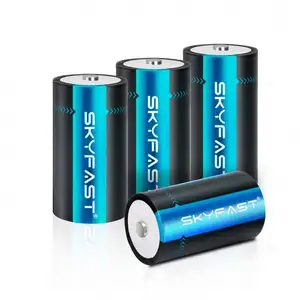 Batería de litio recargable primaria D baterías 3,6 V celda 1,5 V Puerto reutilizable tipo C UM1 D reemplazo de batería Is33600 Er34615