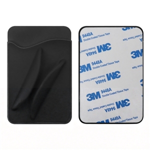 Porta tarjetas de silicona 12 en 1 para teléfono con ranura para lápiz labial, bolsillo adhesivo para tarjetas en la parte trasera del móvil, almacenamiento para brillo labial, billetera para teléfono celular. - Product Image 1