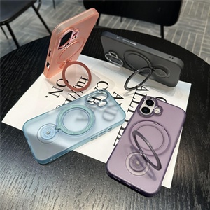 Funda con Soporte Giratorio de 360 Grados y Anillo Magnético para iPhone 17 Air, 16, 16e, 15, 14 Plus, 13, 12, 11 Pro Max, Carcasa Rígida HD - Product Image 2