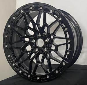 Rines Forjados Monoblock Beadlock Cóncavos Profundos en Verde, Rojo y Negro para BMW 5X112 5X120 17X 10 18X 9 19X9.5/10 - Product Image 2