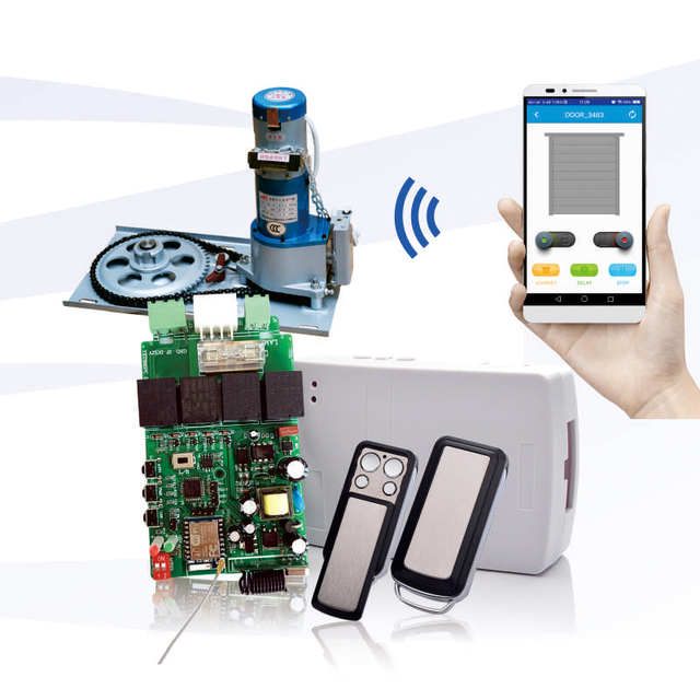 WIFI Radio Internet Controller for Electric Gate 433mhz Side Motor With 2 Remote Control