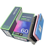 HOT60 PRO 6.6 İnç 24G+512G Yüksek Çözünürlüklü Incell Ekranlı Akıllı Telefon Afrika'da Popüler Sınır Ötesi Toptan Satış