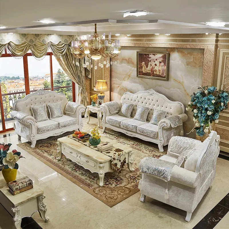 AIRFFY OEM/ODM Fábrica Móveis Sala Sofá sala de espera sofá conjunto cadeira de luxo sala de estar tecido sofá conjunto
