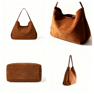 Bolso de Mano de Lujo Personalizado para Mujer, Diseño Simple y Natural en Gamuza, Resistente al Agua, con Asa de Nailon - Product Image 2