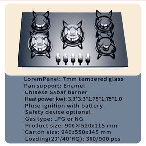 Manufacturer's New Design Zhongshan Four-<b>Cooker</b> Gas Hob Electric Hotplate Stainless Steel Kitchen Cooktop Black USB RV Outdoor - Product Image 3