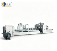 Machine à plier et à coller les cartons ondulés, équipement complet de collage de boîtes en carton, compatible avec une ligne de production de carton ondulé