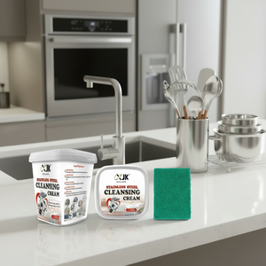 Xin <span class=keywords><strong>Juke</strong></span> – Nettoyant solide écologique en acier inoxydable 500g, restaure l'éclat, multi-usages pour articles ménagers et ustensiles de cuisine, parfum citron - Product Image 1