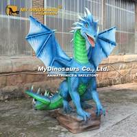 MyDino WD028 Dragon animatronique occidental imperméable pour attractions extérieures à vendre