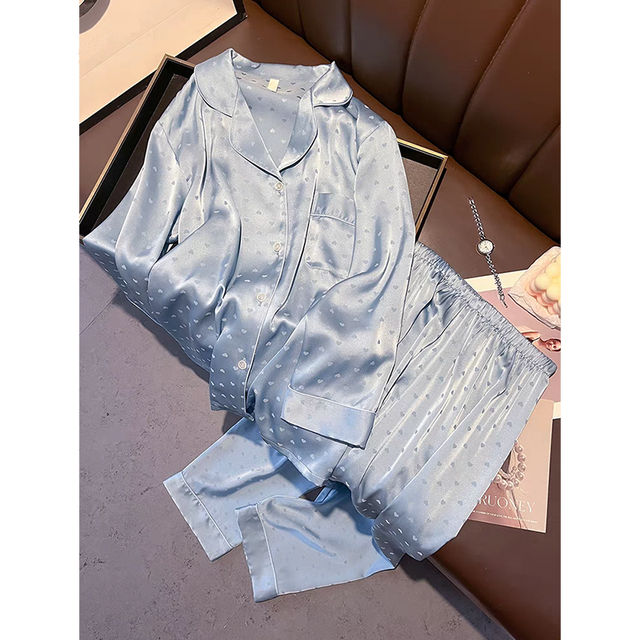 NOW Luxury Women's Figured Satin Silk Pajamas Set Custom Summer Sleepwear Thermal Thermal for Comfortable Sleep