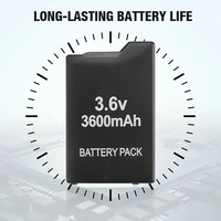 Batterie externe rechargeable de remplacement 2400mAh/3600mAh 3.6V pour PSP 1000 2000 PSP-S110 Batterie au lithium PSP3000