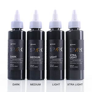 Spark Factory Custom 4OZ 120ML Lavado blanco Pintura increíble Pigmento Cuerpo <span class=keywords><strong>Piel</strong></span> Triple <span class=keywords><strong>Tinta</strong></span> <span class=keywords><strong>negra</strong></span> Tatuajes de mariposa - Product Image 3