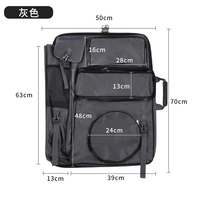 Portafolio de Arte para Niños, Mochila Impermeable de Lona con Cierre de Cremallera y Correa para el Hombro, para Dibujar, Pintar y Esbozar en Tableros
