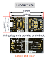 Module convertisseur TTL vers RS485 isolé de qualité industrielle DC 3-5,5 V avec contrôle automatique du flux de données pour la conversion de signal RS485 vers TTL