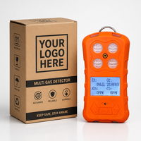 Détecteur de gaz portable HIREP 4-en-1, analyseur multi-gaz EX O2 H2S CO, vente en gros OEM ODM