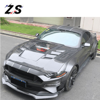 Capot en fibre de carbone de style GTSS de haute qualité pour Ford Mustang 2018-2022, comprend des caches de soupapes de capot avant, pièces automobiles