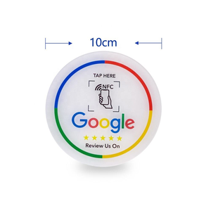 Autocollant et carte NFC CshinRFID GSC 68mm ronde en acrylique étanche 13,56 MHz pour avis Google et collecte de commentaires - Product Image 6