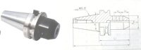Porte-outil de haute précision BT30/40/50-SLN pour machine CNC, prix d'usine