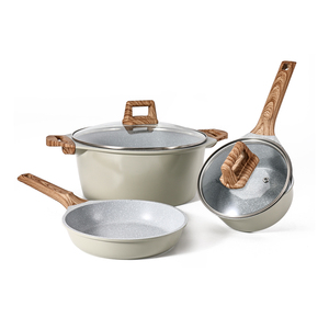Accessoires de cuisine de meilleure qualité Ustensiles de cuisine antiadhésifs Poêle à frire à revêtement en marbre - Product Image 3