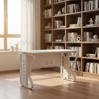 Bureau de direction moderne en panneaux de bois pour immeuble de bureaux modulaire, mobilier de bureau commercial