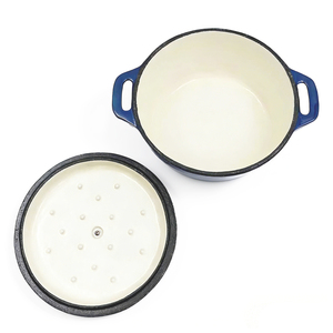 <span class=keywords><strong>Cocotte</strong></span> ronde <span class=keywords><strong>en</strong></span> <span class=keywords><strong>fonte</strong></span> émaillée antiadhésive, <span class=keywords><strong>compatible</strong></span> avec tous les types de cuisinières, conservant la chaleur - Product Image 4