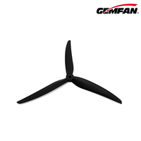 Hélices de drone FPV GEMFAN 9045-3 de 9 pouces à 3 pales, noires, en PC, CW CCW, pour course et freestyle UAV