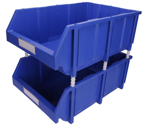 Capacité de charge lourde PP plastique bac de <span class=keywords><strong>rangement</strong></span> techniques d'injection empilable organisateur de bureau pour le stockage de petites pièces - Product Image 3