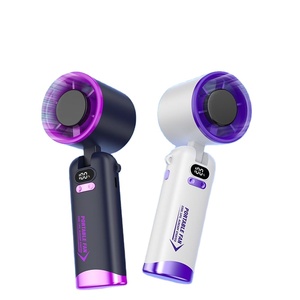 Foldable Handheld Air Cooler 100-Speed Strong Wind Portable Mini Fan With Long Battery Life for Office & Outdoor - Product Image 1