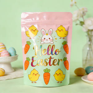 Custom Child-Resistant <b>Zip</b> Top Stand Up <b>Pouches</b> Opaque Design for Edibles Gummies Supplements - Product Image 5