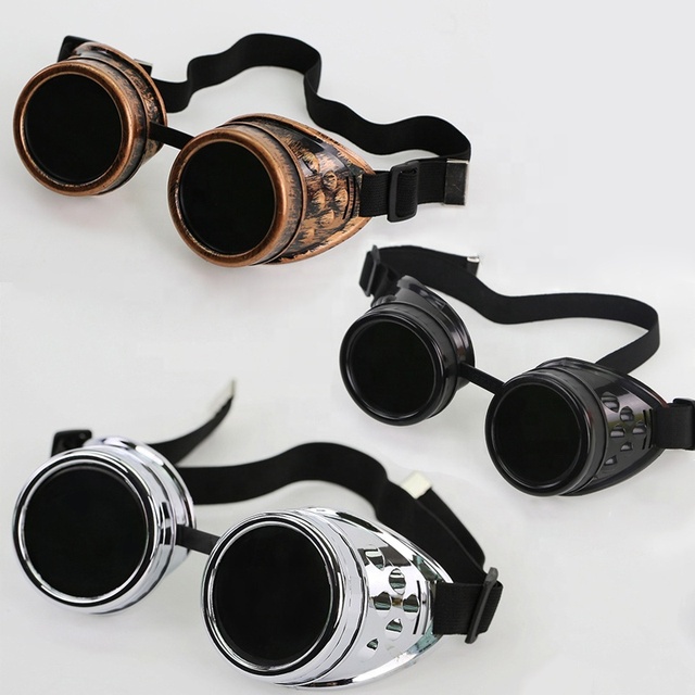 Wholesale Retro Gothic Steampunk Glasses Men Sun Glasses Adult Cosplay Eyewear Halloween Decorations Party Supplies