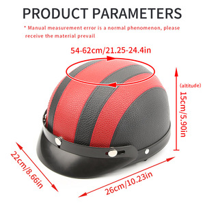 Casques de moto rétro pour femmes et hommes, style vintage, relaxation, style rétro, demi-<span class=keywords><strong>casque</strong></span> ouvert - Product Image 2