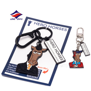 พวงกุญแจโลหะชุบโลโก้ Longzhiyu 20 ปี ผู้ผลิตพวงกุญแจ  วงแหวนพวงกุญแจโลหะผสมสังกะสีเคลือบอ่อนแบบกำหนดเอง - Product Image 3