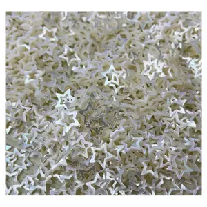 Coquille de nacre blanche naturelle en forme d'étoile vierge pour bijoux bracelet collier