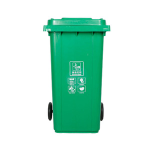 240L plastic garbage <b>bins</b> with wheels and <b>lids</b> for factory and residential communities, specifically designed for sanitation - Product Image 3