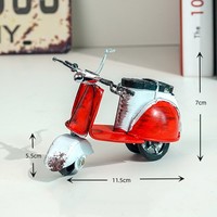 Petit Avion Vintage Moto Rickshaw Modèle de Voiture Décoration Ornements Décoration de Chambre