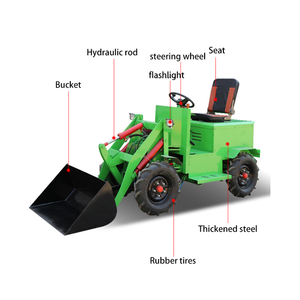 جرارات صغيرة عالية الكفاءة تعمل بالطاقة الجديدة ، جرافة كهربائية ذات دفع رباعي ، رافعة تحميل ذاتية التحميل مع ، رافعة تحميل صغيرة - Product Image 6