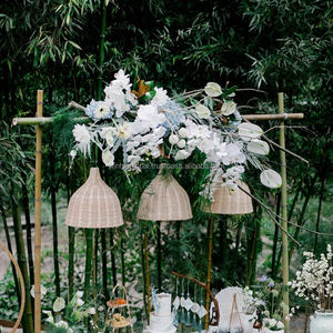 โคมไฟระย้าไม้ไผ่สานด้วยมือสไตล์ยุโรปที่ทันสมัยโคมไฟแขวนในร่มสไตล์ย้อนยุคของจีนโคมไฟแขวนตกแต่งศิลปะสำหรับห้องนอนโรงแรมห้องนั่งเล่น - Product Image 3