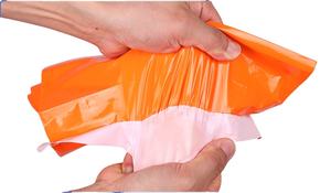 अनुकूलित नारंगी निविड़ अंधकार प्लास्टिक स्वयं-सील पॉलीथीन लिफाफा मेलिंग बैग कपड़ों के लिए परिवहन - Product Image 3