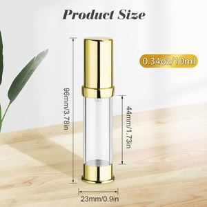 Luxury Custom Cosmetic Set Gold Acrylic Serum & Lotion Bottles & Cream Jars with Custom Logo 20g-120ml Sizes - Product Image 2