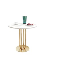 Meubles de salon au design minimaliste moderne, cadre en métal, tables basses rondes multifonctionnelles, petites tables d'appoint