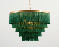 Lustre LED en cuivre de Zhongshan, nouvelle génération, pour salle à manger moderne, suspension rétro pour plafond