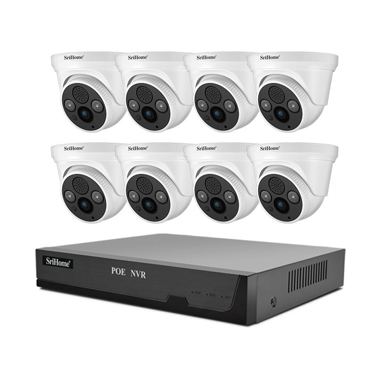 2022 Новое поступление сетевой видеорегистратор H.265 POE с 8-канальной камерой видеонаблюдения с поддержкой HDD до 8 ТБ