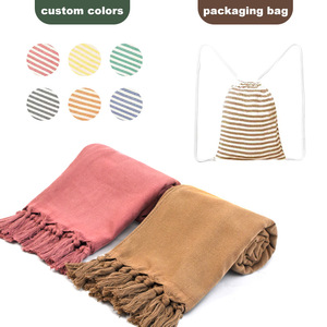 <span class=keywords><strong>Serviette</strong></span> <span class=keywords><strong>de</strong></span> plage d'été personnalisée 100% coton biologique Fouta <span class=keywords><strong>Serviette</strong></span> <span class=keywords><strong>de</strong></span> <span class=keywords><strong>bain</strong></span> Hammam turc fait à la main - Product Image 4